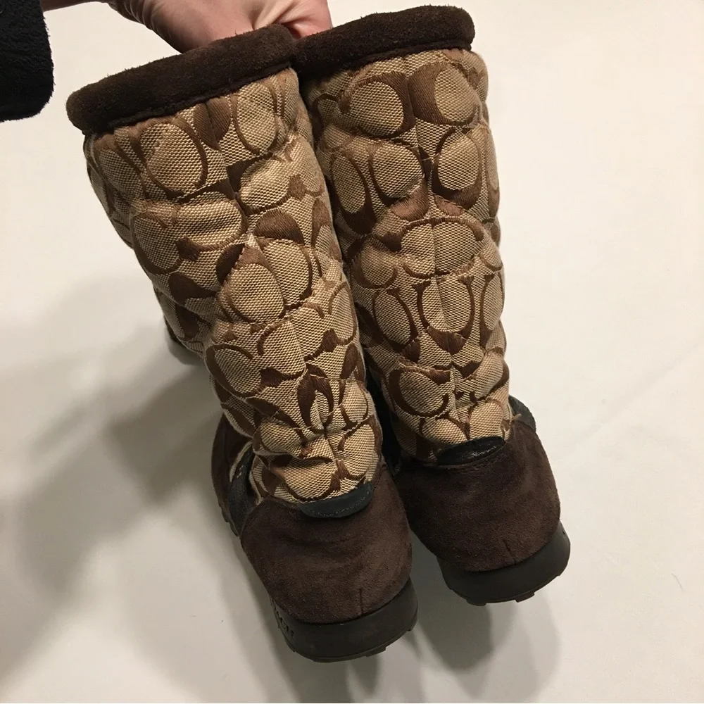 Coach Brown Juniper Boots Size 8.5B - Picture 10 of 16
